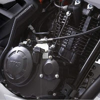 TVS Apache RTR 180 engine view Picture