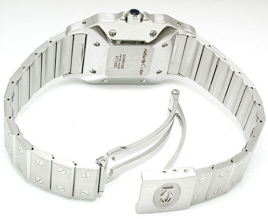 Original-Foto 2, ORIGINAL HR-CARTIER-SANTOS STAHL SHOP! F.NEU! PORTOFREI