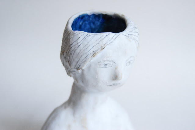 ceramic lady vase