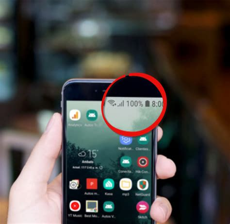 como poner  ver el porcentaje de bateria en android