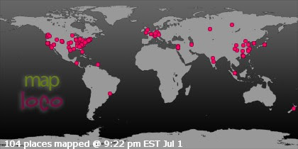 Locations of Site Visitors