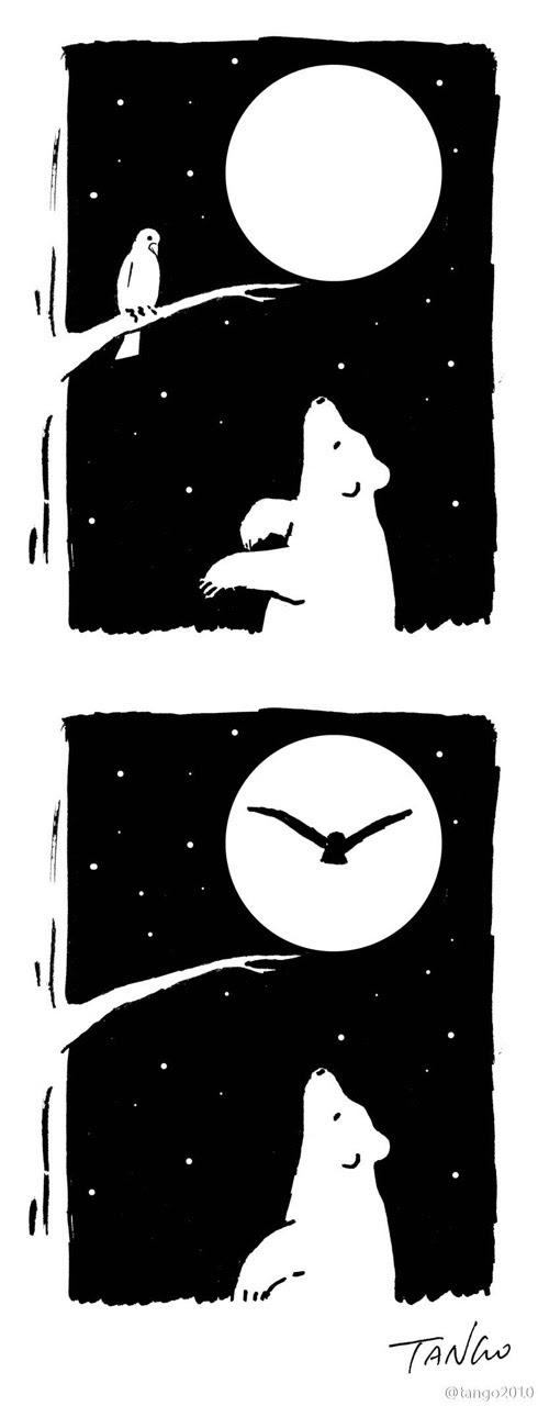 “Excuse me,what time is it?”
“WATCH me.”