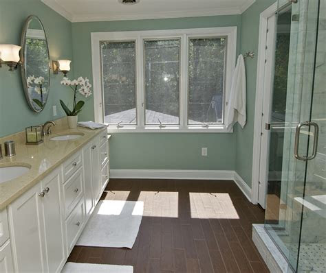 Hgtv magazine has the tips and tricks you need to know to properly paint wood floors. 27 ideas and pictures of wood or tile baseboard in bathroom