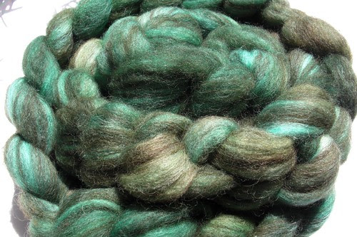 ~ 5oz Shetland Humbug dyed by me