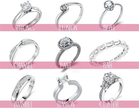 types  engagement ring settings  styles