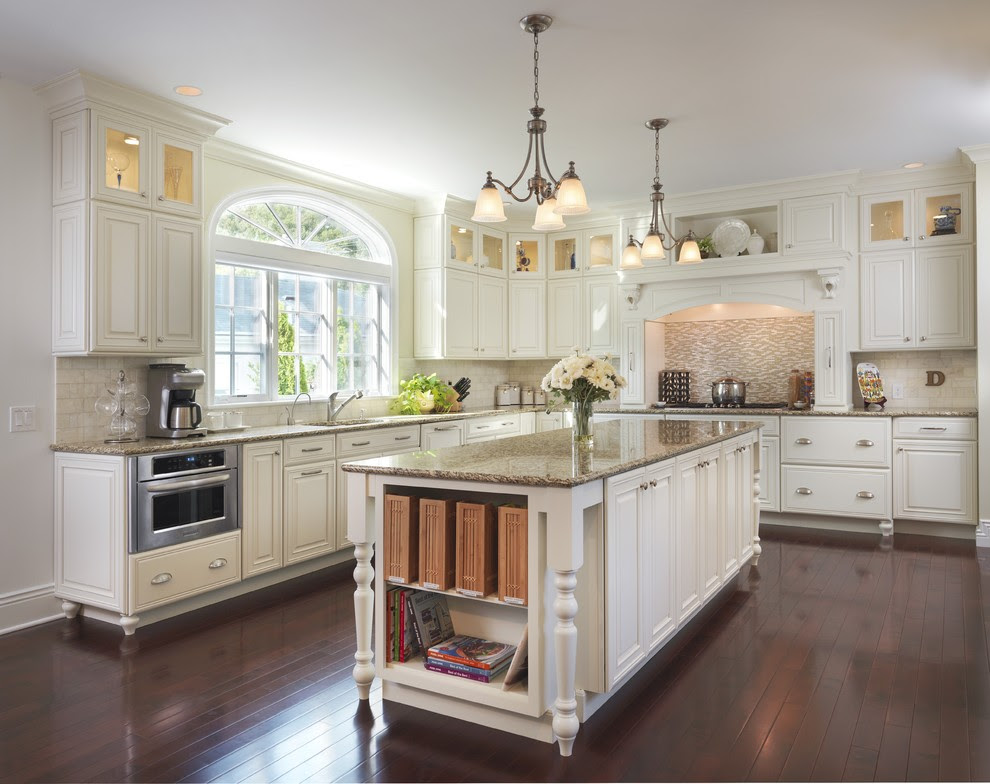 Our Fixer Upper  Kitchen Traditional  with bin pulls by 