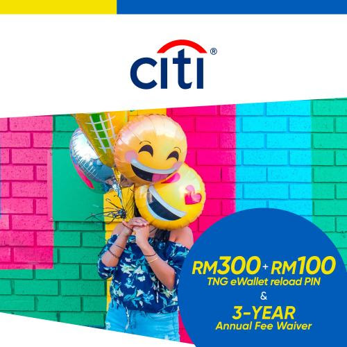 Apply Citi Credit Card Get RM300 + FREE RM100 Touch 'n Go ...