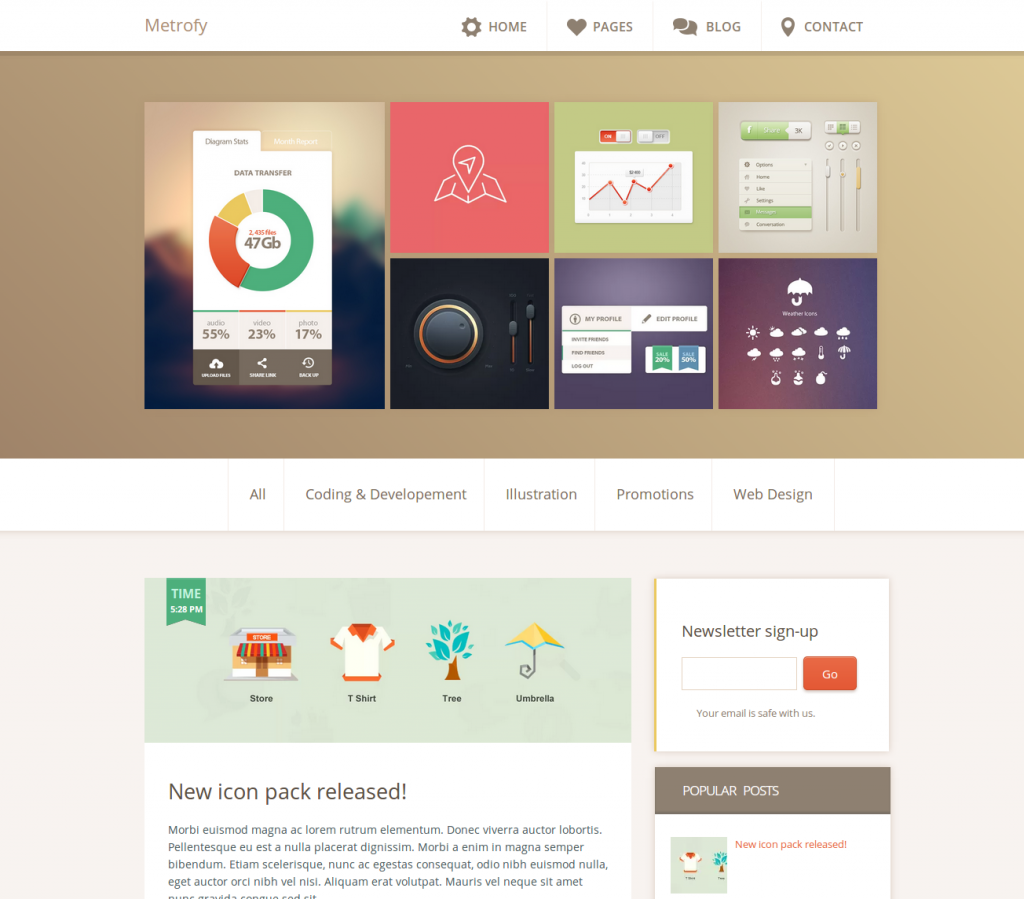 Metrofy Blogger Teması İndir