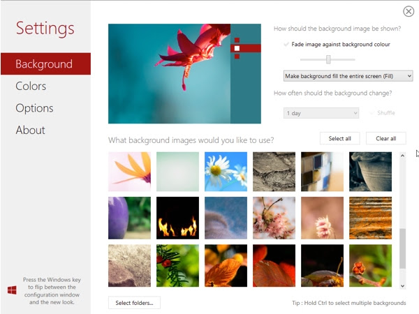 Change Windows 8 Start screen background