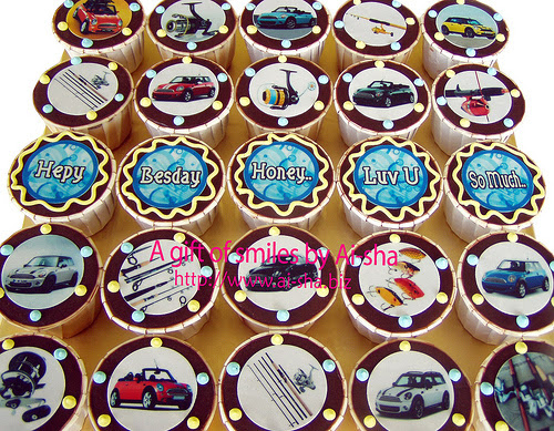 Birthday Cupcakes Edible Image 