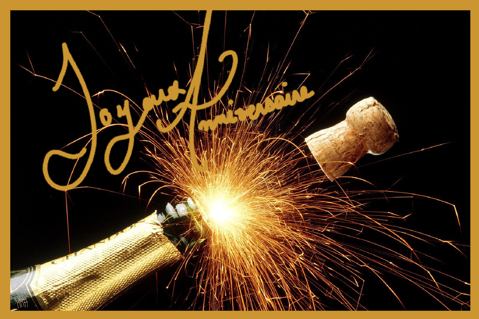 Photograph Anniversaire Femme Champagne Rosio