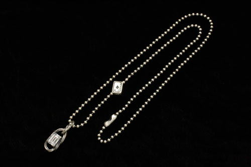 Ivcエメラルドカットネックレスボールチェーン Czクリア F A L