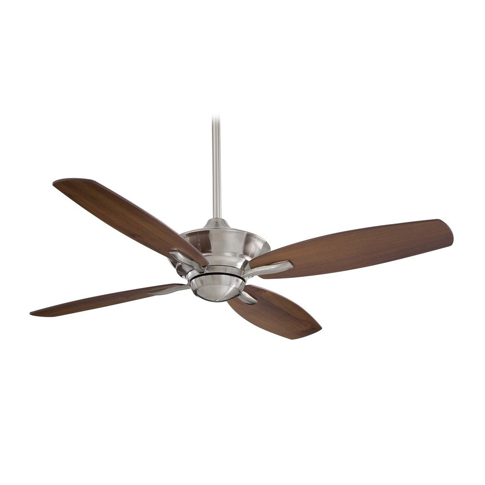 Ceiling Fan Without Light in Brushed Nickel Finish | F513 ...