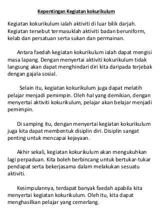 Harini kami ingin kongsikan contoh dan latihan karangan bahasa melayu pula. Contoh Karangan Peribahasa Tahun 5 Otosection