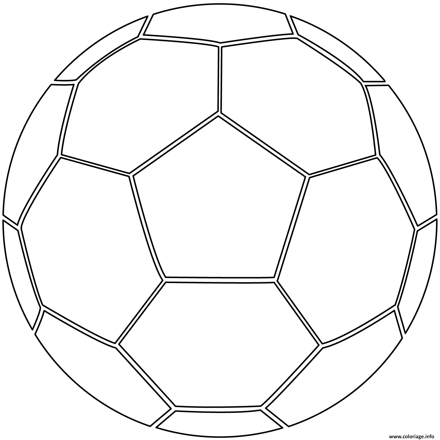 Coloriage ballon de foot soccer