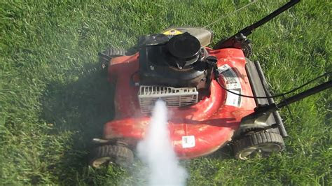 yard machines lawn mower startup  engine swap