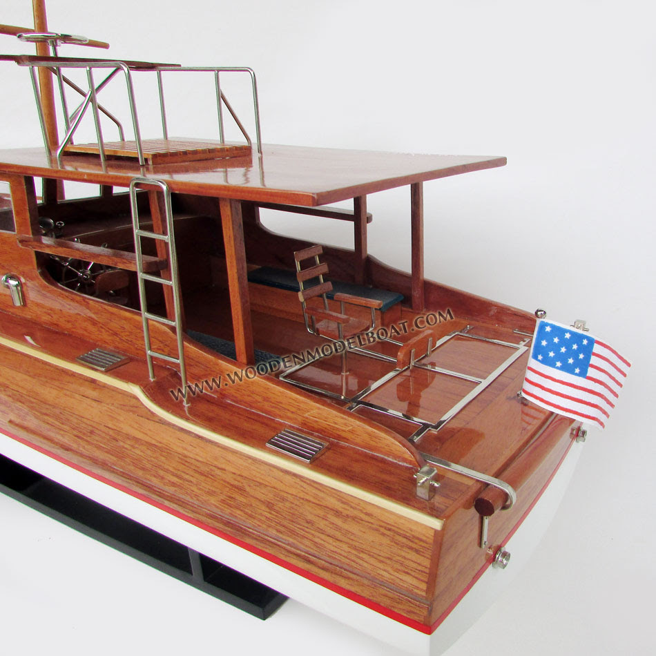WOODEN MODEL PILAR  ERNEST HEMINGWAY S BOAT 1934