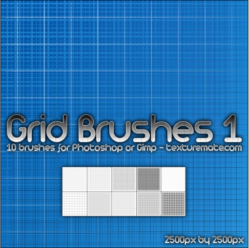 便利すぎる グリッドデザイン Photoshopブラシ素材 Materialandex
