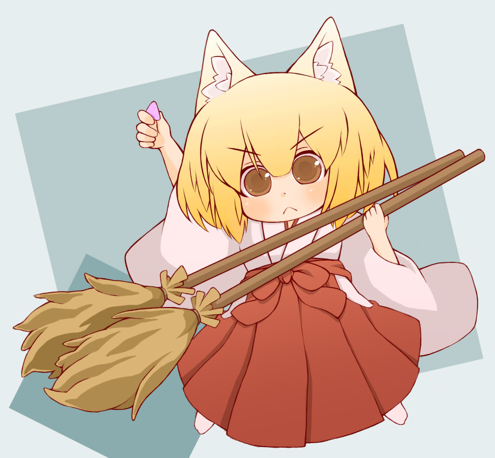  anime chibi broom