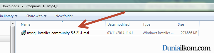 Tutorial Cara Menginstall MySQL 5.6 - File MySQL