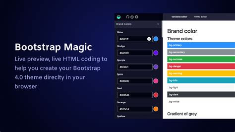 bootstrap magic generate   bootstrap themes