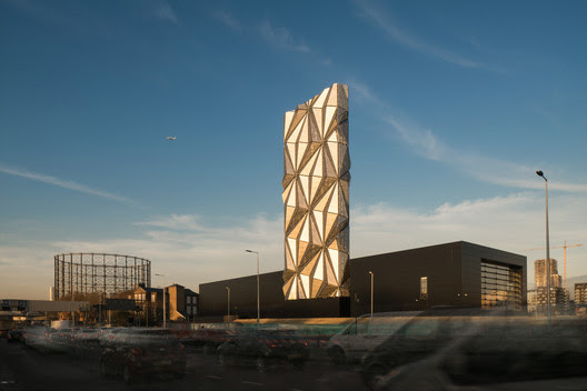 Production, Energy & Recycling: C.F. Møller Architects / Greenwich Peninsula Low Carbon Energy Centre. Image Courtesy of WAF