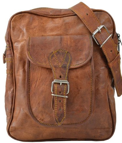  Gusti Cuir Sac à main Sac Bandoulière Sac en Cuir véritable Sac porté épaule Sacoche Vintage Business Besace Iphone Sorties Shopping Soirée Loisir Temps Libre ebook Taille Moyenne Femme Homme Marron Foncé H48