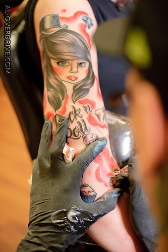 Blood Brothers Tattoo Studio,'s Myspace Blog | kat williams rock n roll bride tattooed at blood brothers