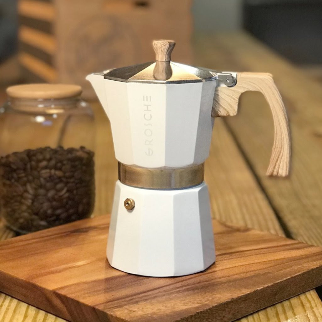 Grosche White MILANO Stovetop Espresso Maker Millennials Grosche White MILANO Stovetop Espresso Maker Millennials