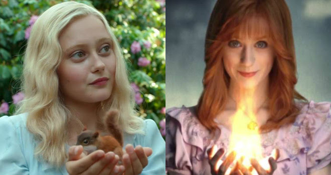 Emma Bloom and Olive Abroholos Elephanta from "Miss Peregrine's Home for Peculiar Children"