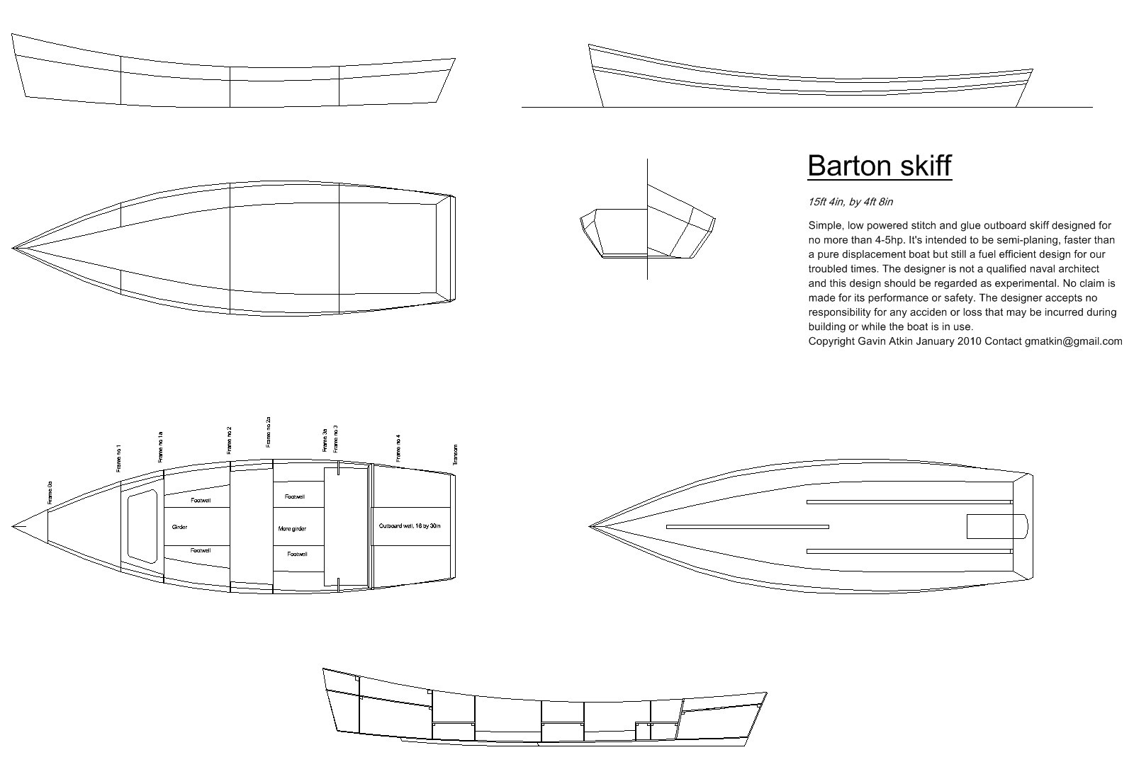 Blueprints Free Wood Boat Building Plans