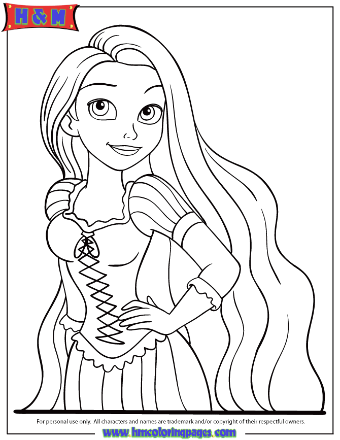 Download Rapunzel Tangled Drawing at GetDrawings | Free download
