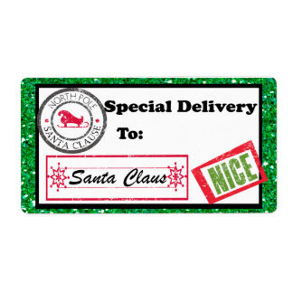 North Pole Shipping, Address, & Return Address Labels | Zazzle