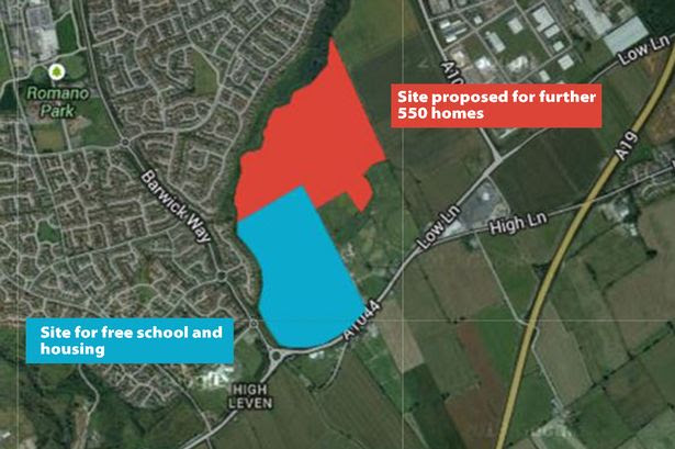 Where the new school and homes will be built