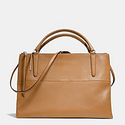 THE RETRO GLOVE TAN LARGE BOROUGH BAG - COACH f30349 - UE/CAMEL