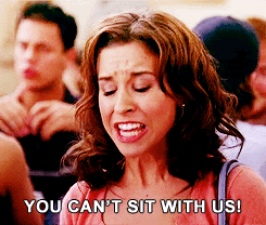 you cant sit with us