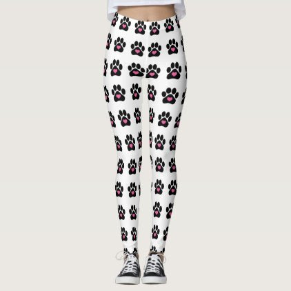 Dog Paw Print Leggings