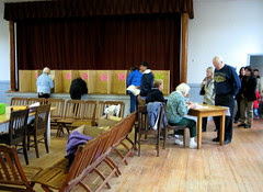 voting day in a small town