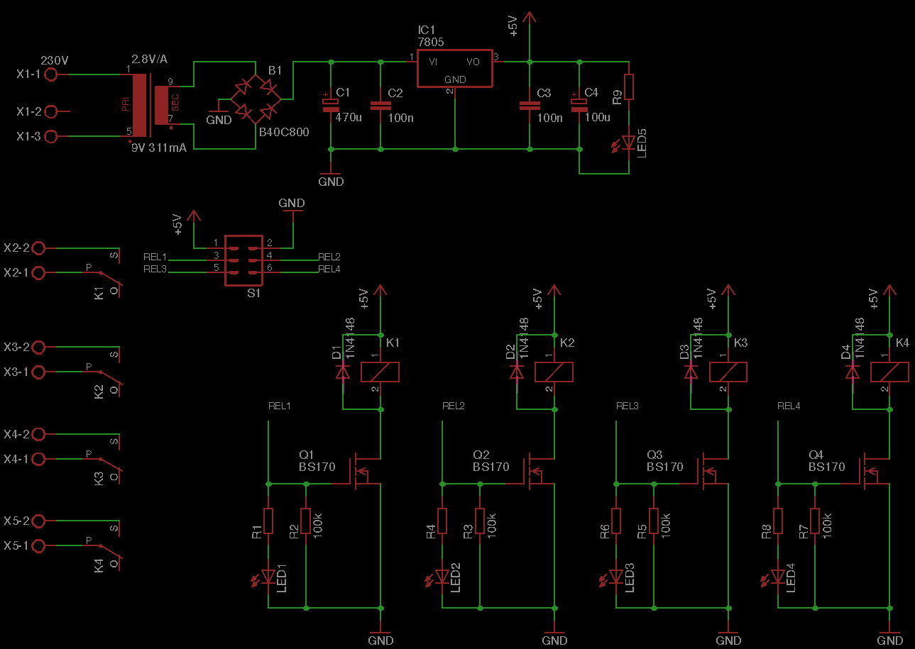 Netzteil und Relais Schaltplan und Layout ok? - Mikrocontroller.net