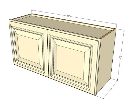 Tuscany White Maple Horizontal Overhead Wall Cabinet 36 Tuscany White Maple Horizontal Overhead Wall Cabinet 36