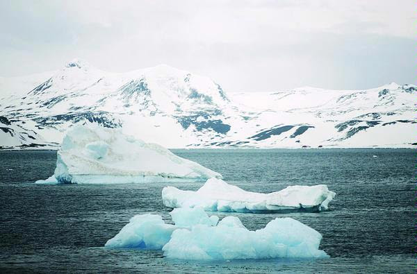 Suhu dingin membuat permukaan daratan Antartika selalu tertutup lapisan es abadi. Laut pun menjad beku.