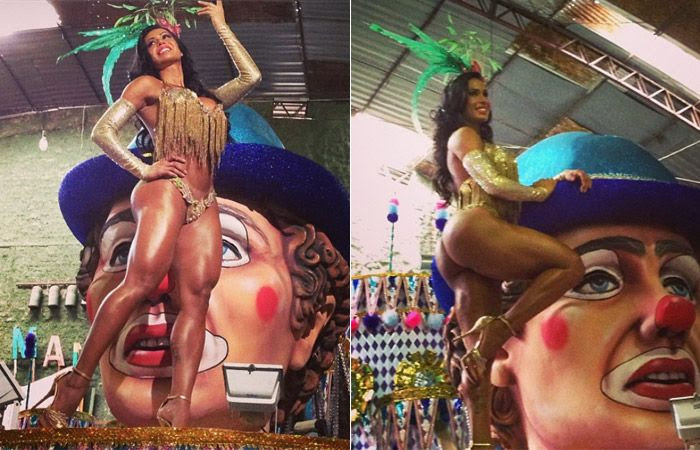 Gracyanne também é rainha de bateria da Unidos do Jacarezinho