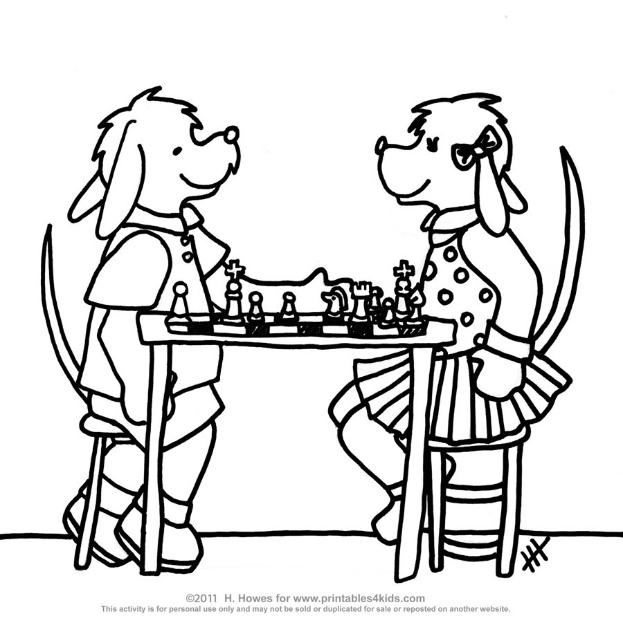 Download Chess Pieces Coloring Pages at GetColorings.com | Free printable colorings pages to print and color