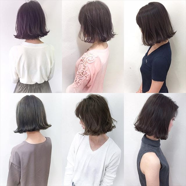 暗めヘアカラー ネイビーアッシュ ボブ の髪色サンプル14連発 Odecomart Blog