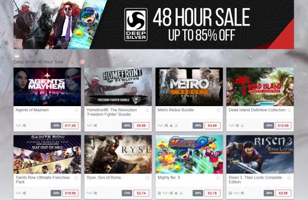 Deep Silver Sale