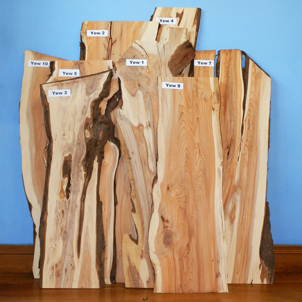 Selected Yew Wood Boards - now online / British Hardwoods Blog