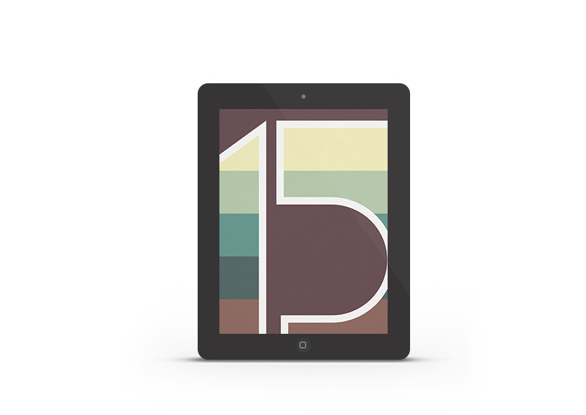 Abduzeedo's iPad wallpaper of the week - Happy 2015