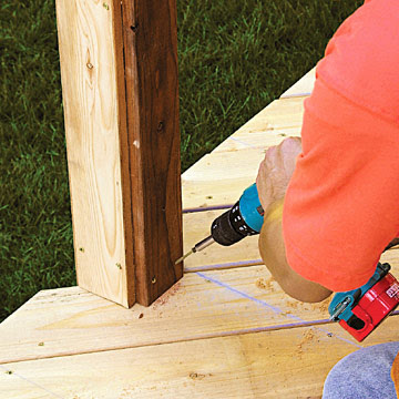 Building a Bench with Planters - Freestanding Decks - How to ...