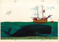 Whale Ambergris. Original Disney Illustration, 1950s, Paul Hartley