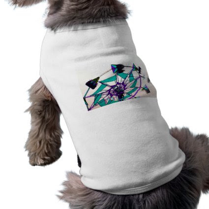 purple green fair ride flying midway doggie shirt